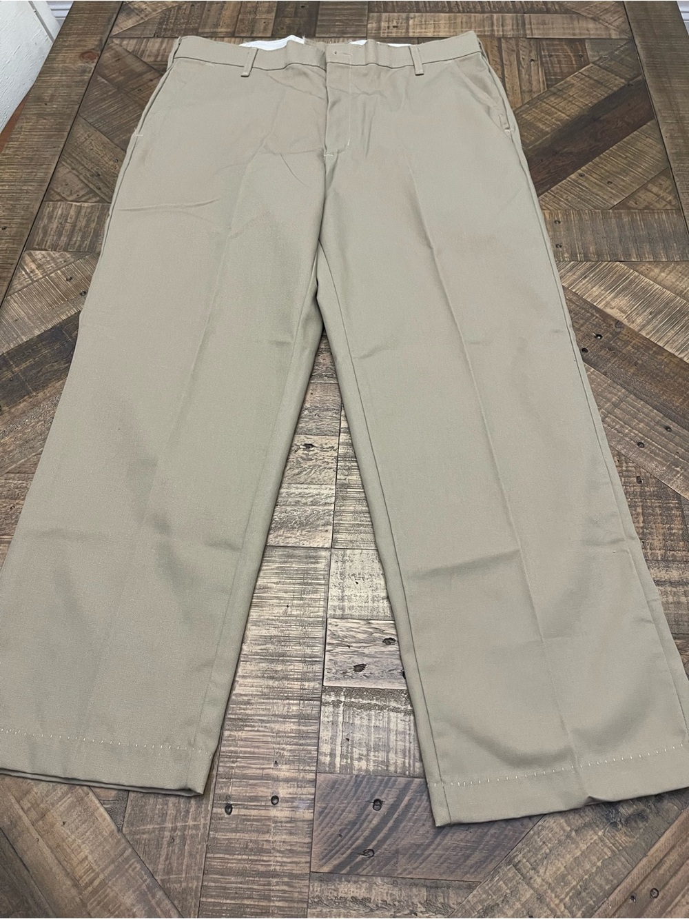 Red Kap PT20 Dura-Kap Men's Industrial Work Pants Khaki 40x32 Flat Front Regular
